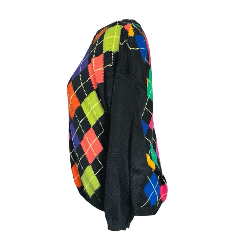 United Colors Of Benetton Colorful Argyle Sweater - Picture 3 of 11